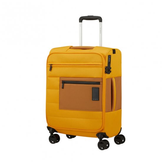 SAMSONITE VAYCAY SPINNER CARRY-ON | Golden Yellow - Click Image to Close