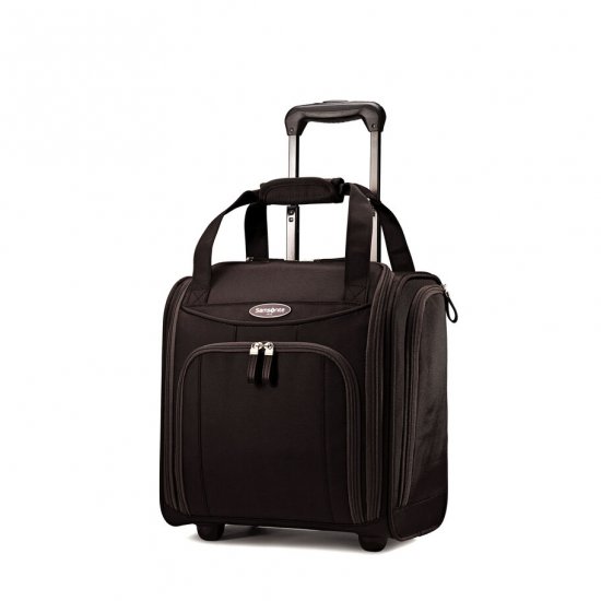 SAMSONITE TRAVEL CASES WHEELED UNDERSEATER - SMALL-Black - Click Image to Close