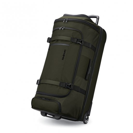 SAMSONITE DETOUR EXTENDED JOURNEY WHEELED DUFFLE-Olive - Click Image to Close