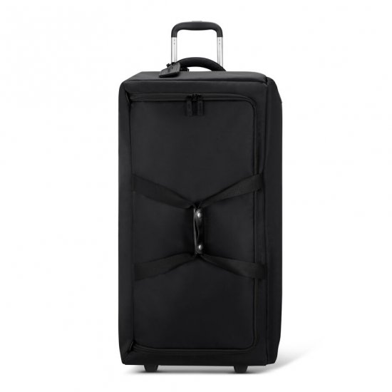 LIPAULT FOLDABLE PLUME (SS24) WHEELED DUFFLE (78/29)-Black - Click Image to Close