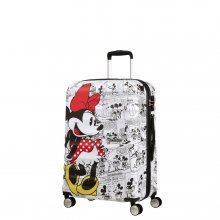 AMERICAN TOURISTER DISNEY WAVEBREAKER SPINNER MEDIUM-Minnie Comics White