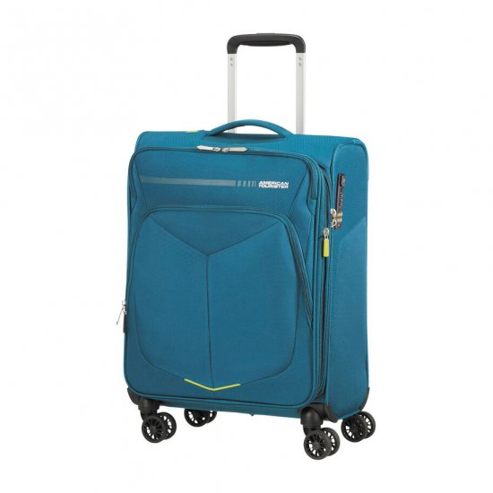 AMERICAN TOURISTER FLY LIGHT SPINNER CARRY-ON | Teal - Click Image to Close