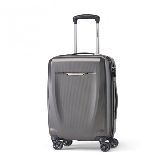 SAMSONITE PURSUIT DLX PLUS SPINNER CARRY-ON | Charcoal - Click Image to Close