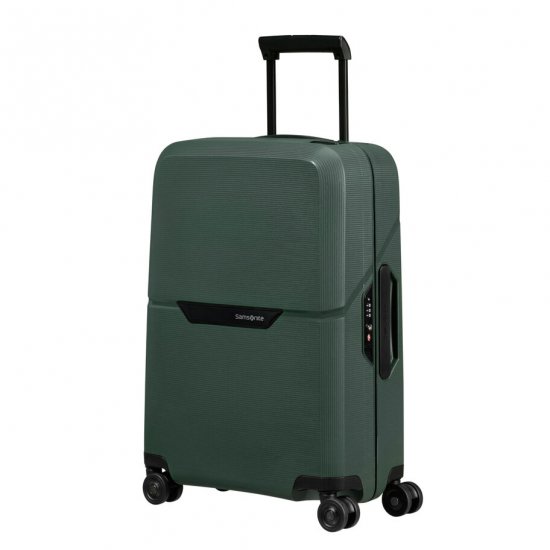 SAMSONITE MAGNUM ECO SPINNER CARRY-ON | Forest Green - Click Image to Close