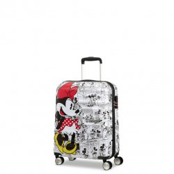 AMERICAN TOURISTER DISNEY WAVEBREAKER SPINNER CARRY-ON | Minnie Comics White