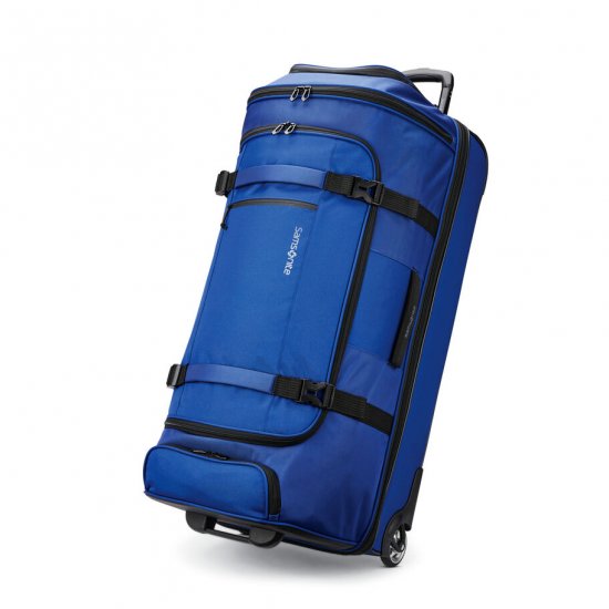 SAMSONITE DETOUR EXTENDED JOURNEY WHEELED DUFFLE-New Blue - Click Image to Close