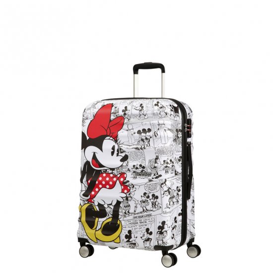 AMERICAN TOURISTER DISNEY WAVEBREAKER SPINNER MEDIUM-Minnie Comics White - Click Image to Close