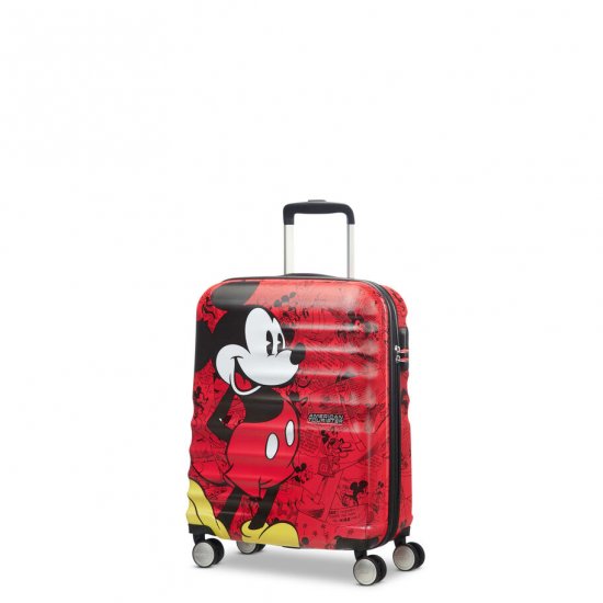 AMERICAN TOURISTER DISNEY WAVEBREAKER SPINNER CARRY-ON | Mickey Comics Red - Click Image to Close