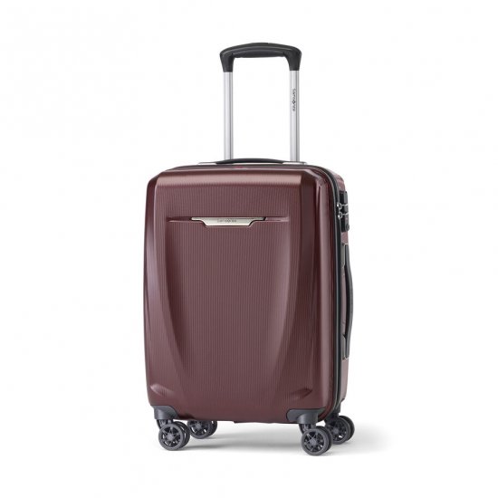 SAMSONITE PURSUIT DLX PLUS SPINNER CARRY-ON | Dark Burgundy - Click Image to Close